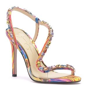 Jaycin Multi-Colored Jeweled Heels